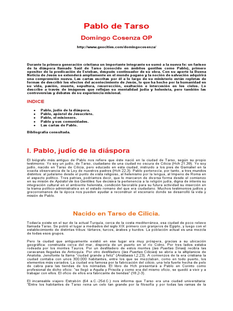 Pablo De Tarso Pdf Pablo El Apóstol Josefo