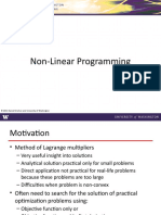 Non-Linear Programming: © 2011 Daniel Kirschen and University of Washington 1