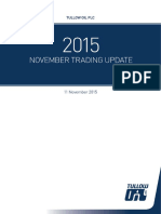 Tullow Oil Plc 2015 November Trading Update