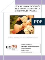 Educación Sexual para La Prevención de Embarazos Navarra PDF