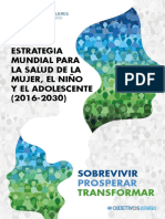 Estrategia Mundial Mujer Nino Adolescente 2016 2030 PDF