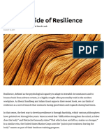 The Dark Side of Resilience