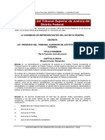 Ley Organica Del Tribunal Superior de Justicia Del Df