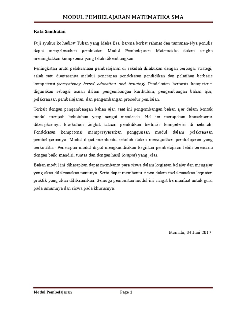 Kata Sambutan Kata Sambutan