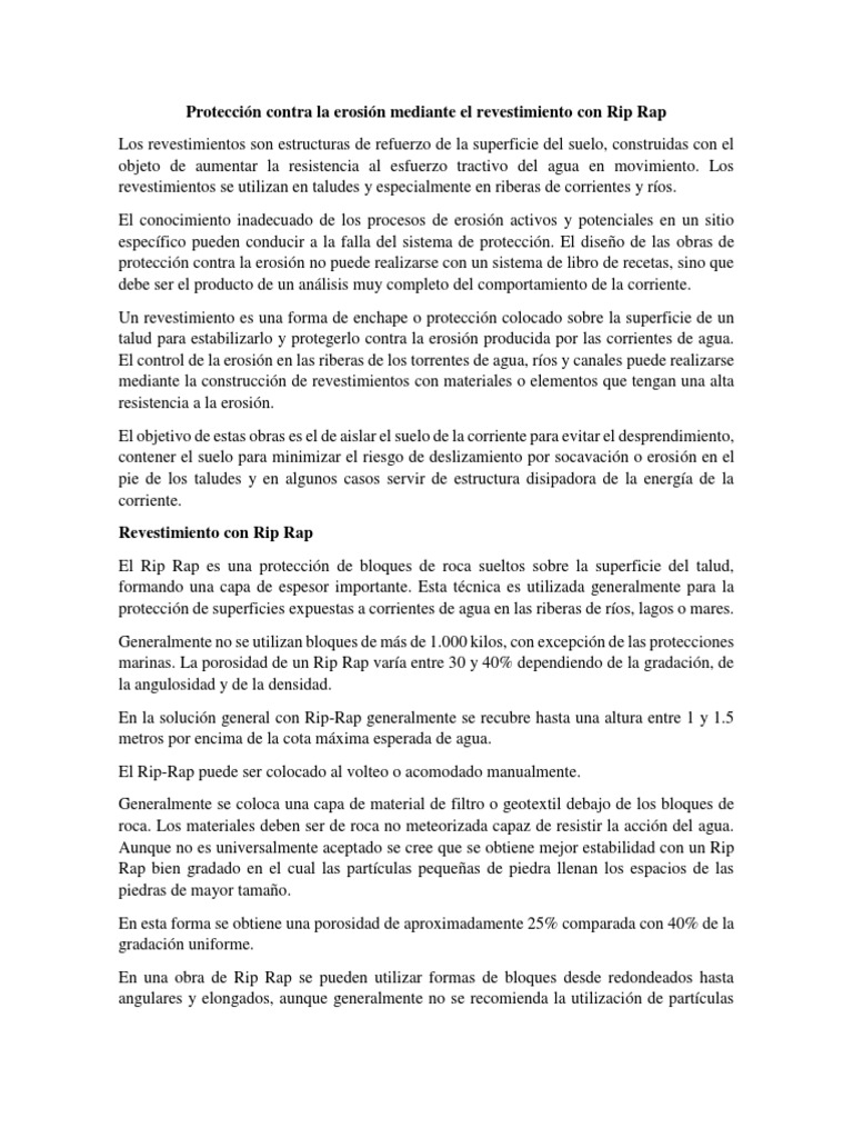 Riip Raap | PDF | Revestimiento | Erosión