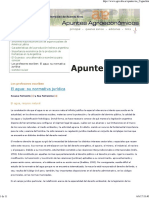 El aguas Apuntes Agroeconómicos - FAUBA