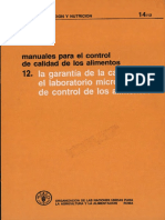 FAO Control de Calidad de Los Alimentos PDF