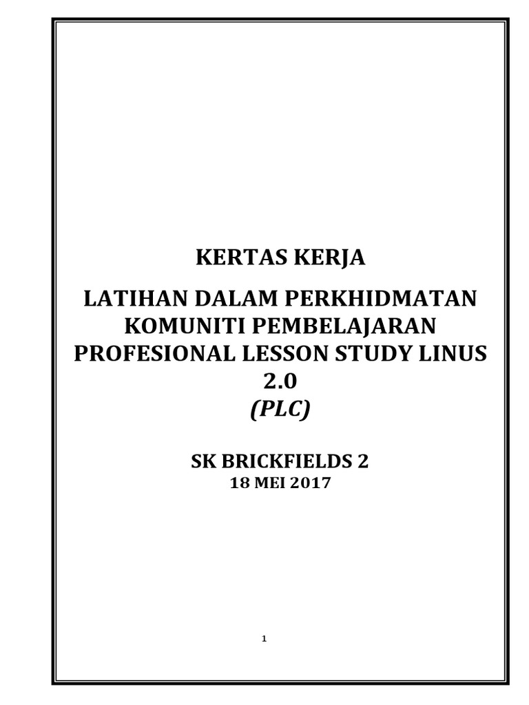 PLC Lesson Study Linus 2.0 PDF