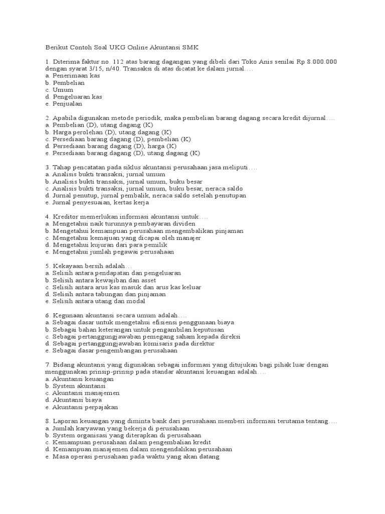 Materi Soal Akuntansi Jurnal Manajemen