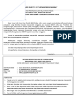 Kuesioner Survei Kepuasan Masyarakat & Pengantar PDF