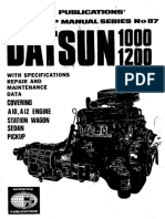 Datsun 1000 and 1200 A10 A12 Workshop Manual PDF