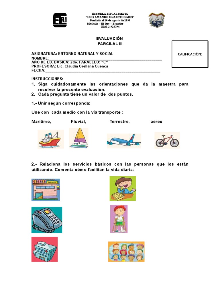 Evaluación de Entorno Natural y Social | PDF