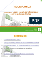 4.análisis de Masa y Energía de Volumenes de Control (Sistemas Abiertos)