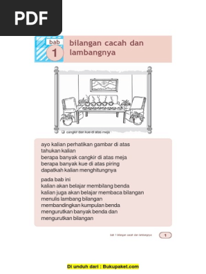 Bab 1 Bilangan Cacah Dan Lambangnya Pdf