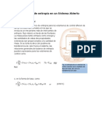 Balance entropía sistemas abiertos  caracteres