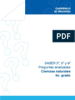 Preguntas Analizadas Ciencias Naturales Saber 5 PDF