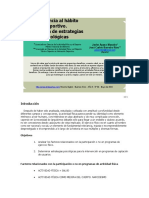 Adherencia Al Hábito Deportivo. Aplicación de Estrategias Psicológicas