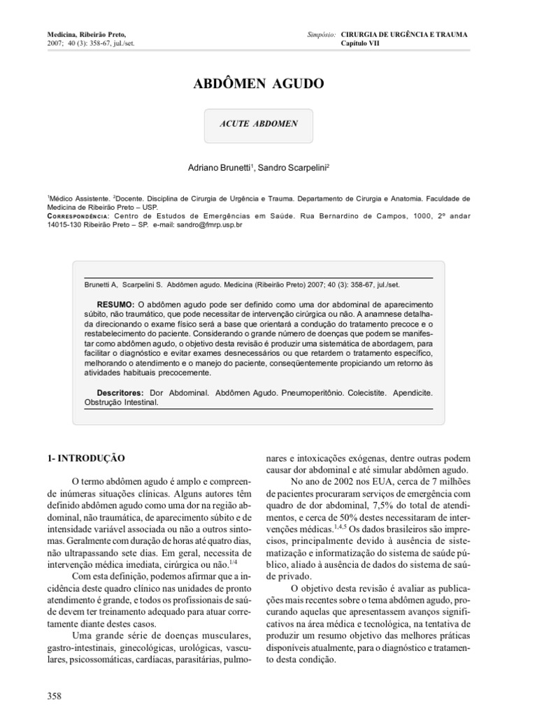 7 Abdomen Agudo PDF | PDF | RTT | Gastroenterologia