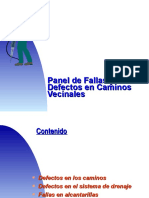 3panel de Fallas y Defectos