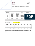 Ejercicio de Metodos de Depreciacion