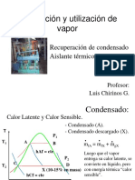 Condensado y Aislante Termico