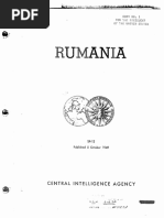 Raportul „Rumania“ al CIA adresat președintelui SUA