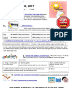 Gr5y Sem2 2017 Summer Homework Guidelines