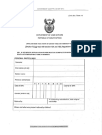 Visitor's Visa Application Form (DHA-84) (Form 11) (June 19, 2014)