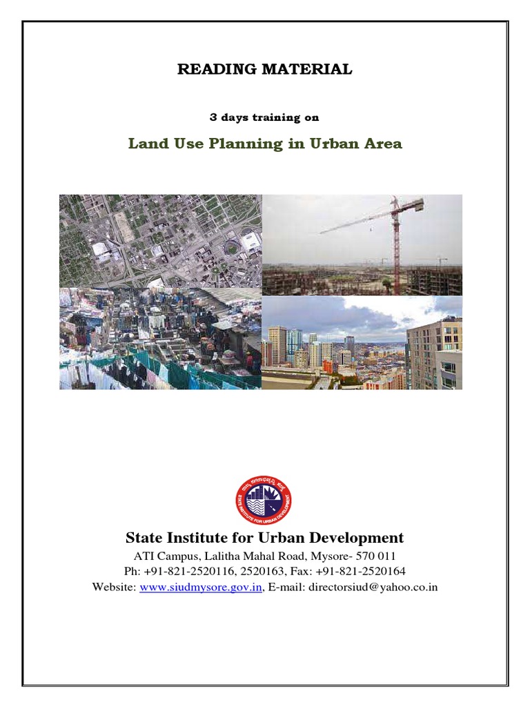 Landuse Planning in Urban Areas | PDF | Urbanization | Urban Planning