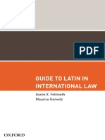 Guide To Latin in International Law