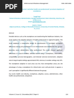 A Comparison of Physicians' and Other Health Care Professionals' Perceived Adoptions of PDF