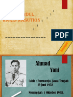 Sejarah Ahmad Yani Dan Abdul Haris Nasution