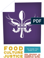 2010 FoodCultureJustice Conference Brochure