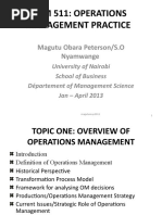 0-Dom511 Operations Management Practice Topic One