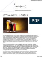 Istina o Pivu U Srbiji