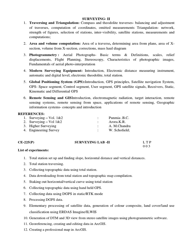 Surveying Ii Pdf Pdf