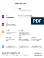 GST Compliance Calendar