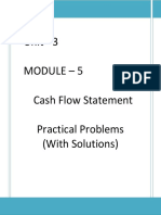 Cash Flow Statement Problems