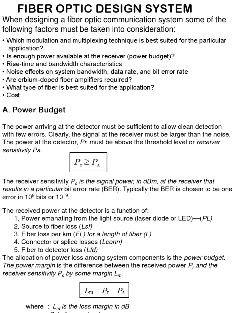 Pertemuan 11 - 12 - Desain Fiber Optic | PDF | Electrical Connector | Optical  Fiber