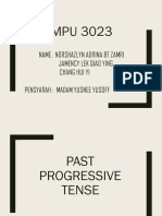 Past Progressive Tense 1