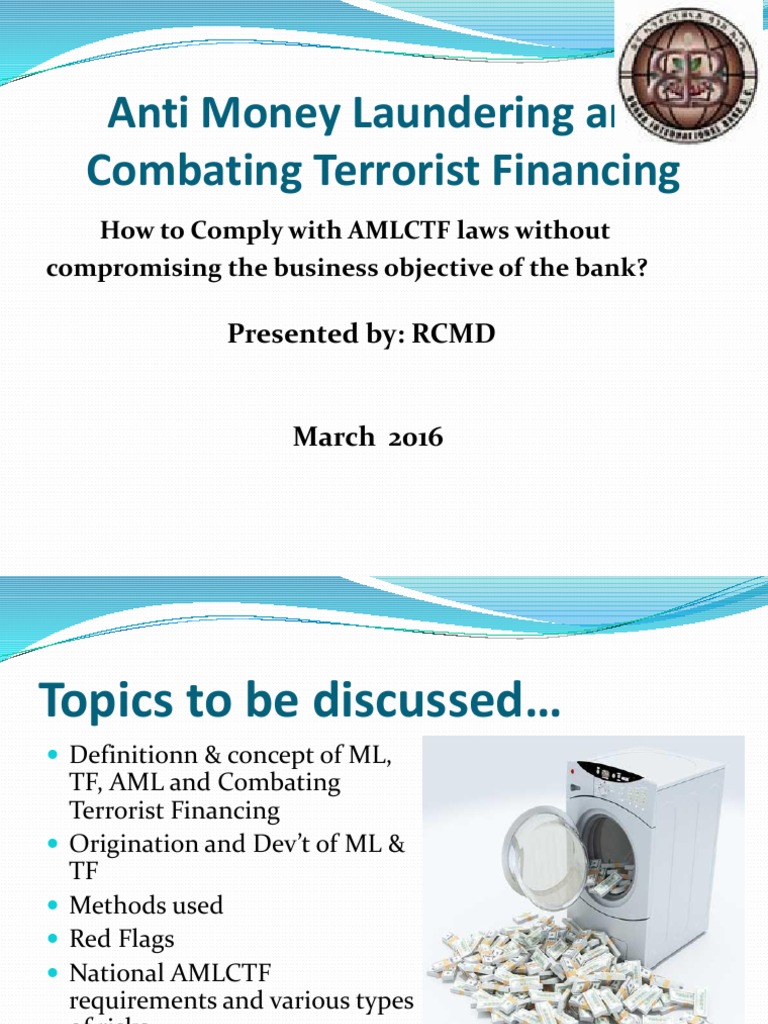 AML/CFT Compliance Training Overview | PDF | Money Laundering | Crime ...