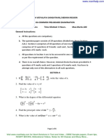 Sample Paper For Maths