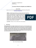 Causes of Increased Corrosion in Oil and Gas Pipelines in The Middle East