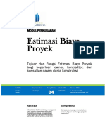 Modul 4 - Estimasi Biaya Proyek PDF