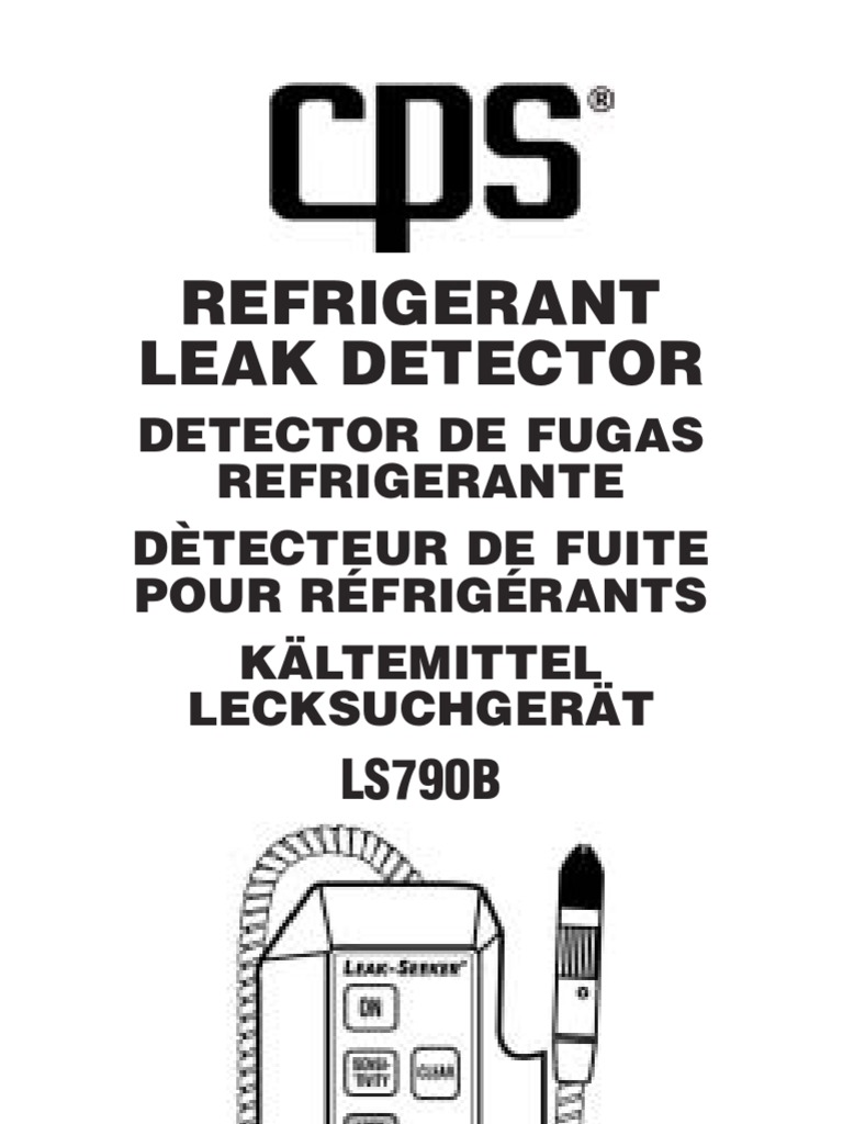 CPS Refrigerant Leak Detector LS790B PDF Leak Air Conditioning