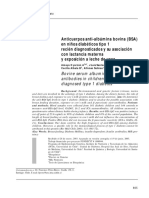 Anticuerpos Anri-Albumina Bovina en Niños Diabeticos Tipo 1 Recien Diagnosticados y Su Asociacion Con Lactancia Materna PDF