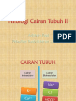 Fisiologi Cairan Tubuh II