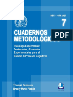 Cuadernos Metodológicos - Psicología Experimental, Fundamentos y Protocolos para El Estudio de Procesos Cognitivos