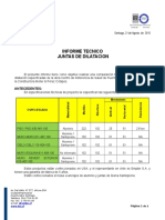 Informe Tecnico Junta de Dilatación