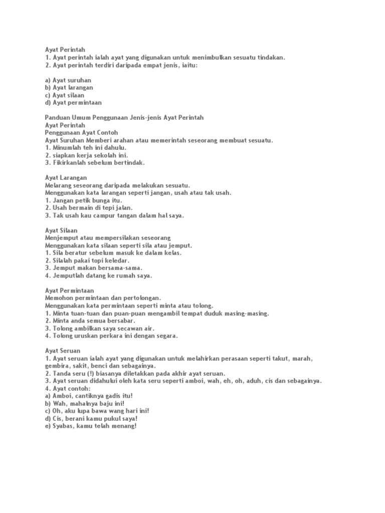 Ayat Perintah Pdf